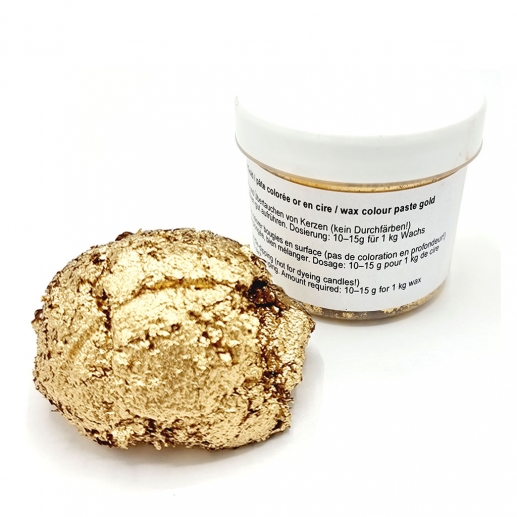 Guldpasta för Ljustillverkning - Wax Color Paste - 100 g