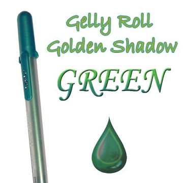 Gelly Roll Penna Golden Shadow Green Sakura Gelpennor