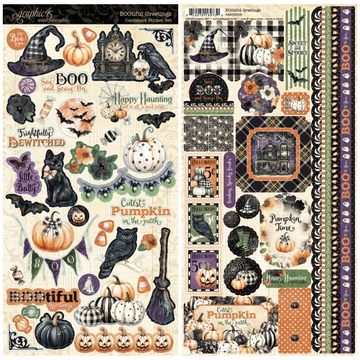 Stickers - BOOtiful Greetings Sticker Set - Graphic 45