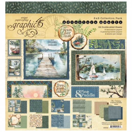 Paper Pad 12x12 Tum - Adventure Awaits - Graphic 45
