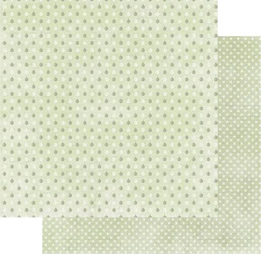 Papper Reprint Merry & Bright Green Christmas Balls