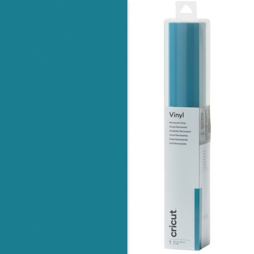 Cricut Premium Vinyl - Teal - 30,5 x 122 cm - Permanent