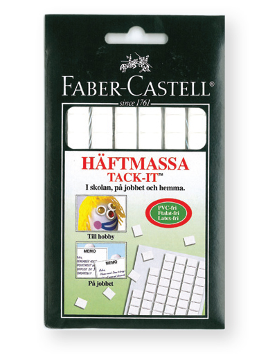 Häftmassa Faber-Castell 50 gram Vit till scrapbooking, pyssel och hobby