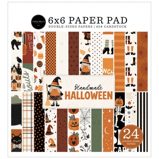 Paper Pad Carta Bella - Handmade Halloween - 12x12 Tum + Stickers