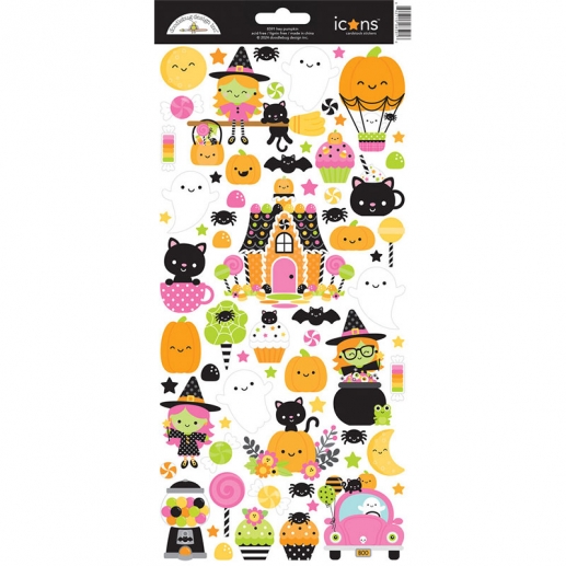 Stickers Halloween - Hey Pumpkin - Doodlebug