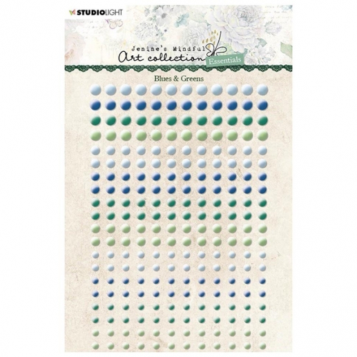 Halvpärlor Studio Light - Blues & Greens - 240 st