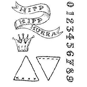 Stämpel Kit EZ-Monterad Hipp Hurra Reprint Stämplar