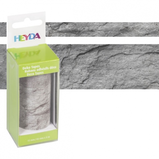 Dekorationstejp 2-pack Heyda Stone Washitejp