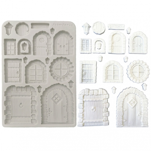 Silicon Mould A5 - Hidden Grove Door and Window - Stamperia