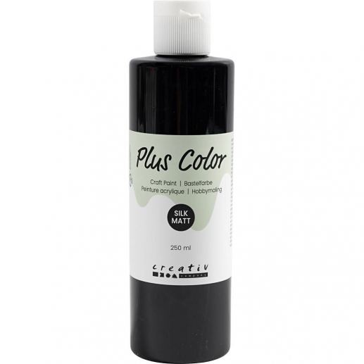 Akrylfärg BIG PLUS Color 250 ml Svart Hobbyfärg