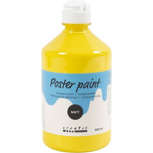 Hobbyfärg Gul Matt 500 ml till scrapbooking, pyssel och hobby