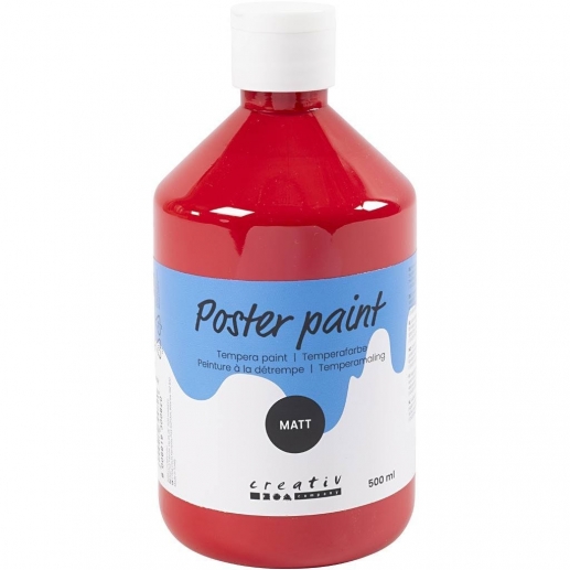 Hobbyfärg Mörkröd Matt 500 ml till scrapbooking, pyssel och hobby