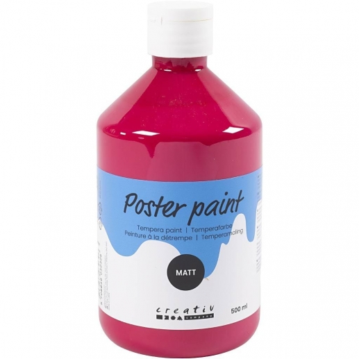 Hobbyfärg Primärröd Matt 500 ml till scrapbooking, pyssel och hobby