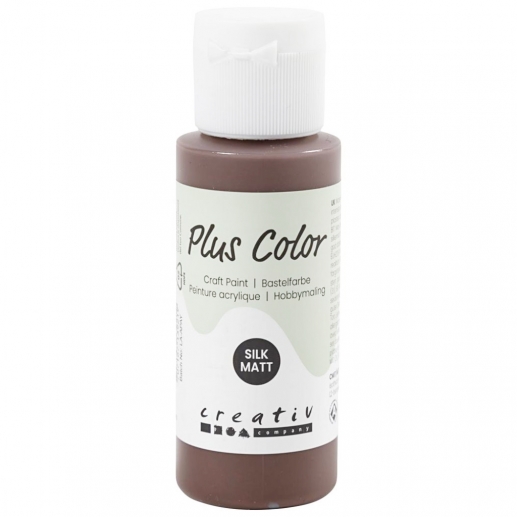 Akrylfärg PLUS Color 60 ml Chocolate Hobbyfärg