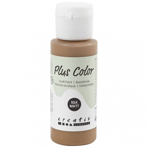 Akrylfärg PLUS Color 60 ml Light Brown Hobbyfärg