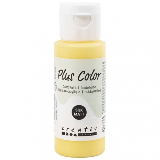 Akrylfärg Plus Color - Hobbyfärg 60 ml - Primrose Yellow
