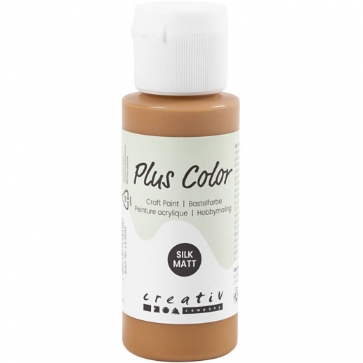 Akrylfärg PLUS Color 60 ml Raw sienna Hobbyfärg