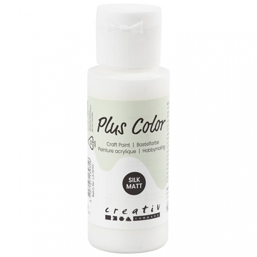 Akrylfärg PLUS Color 60 ml White Hobbyfärg