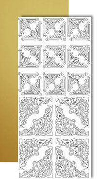 Stickers Peel Off’s Hörn 26 st Guld till scrapbooking, pyssel och hobby