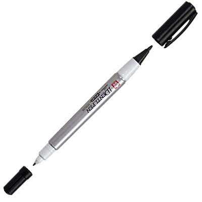 IDENTI Pen Svart Permanent 0.45 1,5 mm Tuschpenna