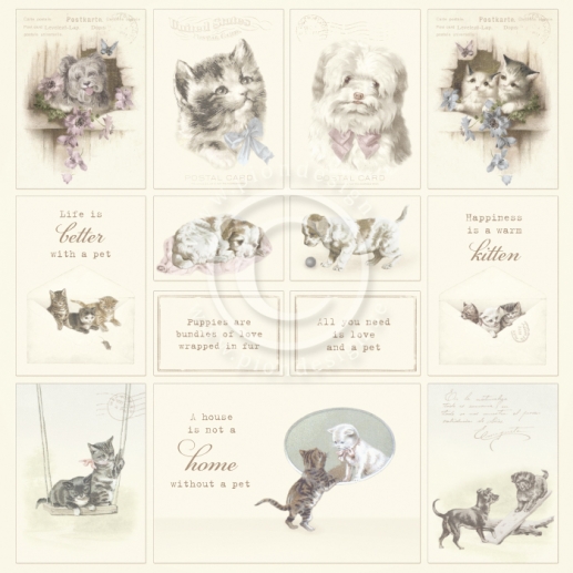 Papper Pion Our Furry Friends Images from the Past Design