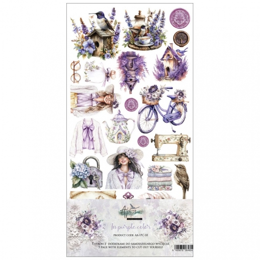 Paper Pack Extra Set - Klippark Alchemy of Art - In Purple Color