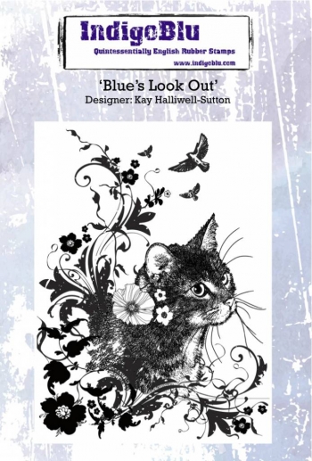 Rubber Stamp IndigoBlu Blues Look Out Stämplar Uppdelat på Tillverkare