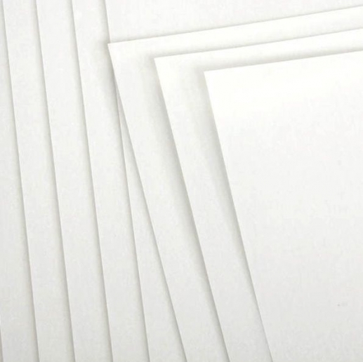 Papper till stämpelmotiv - A4 - 350 gsm - 10 vita ark