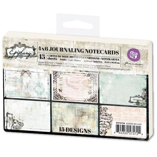 Prima Epiphany Journaling Notecards 45 st Die Cuts Chipboard