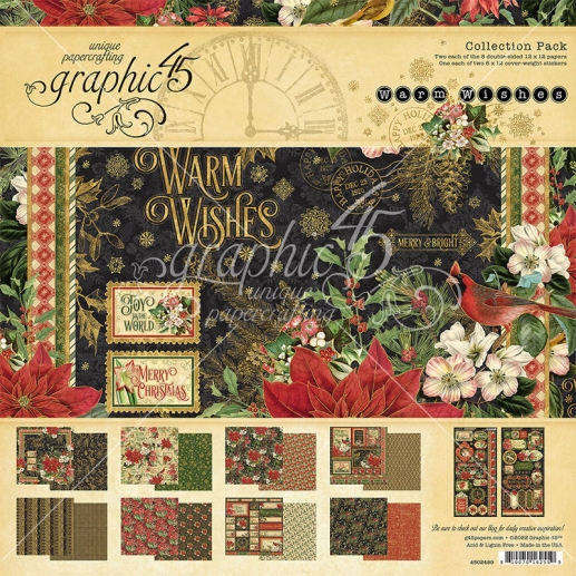 Scrapbooking papper Graphic 45 Warm Wishes Julkollektion