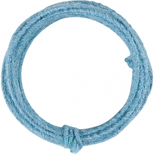 Jute Wire 2-4 mm Ljusblå 3 m Ståltråd Metalltråd Spoltråd