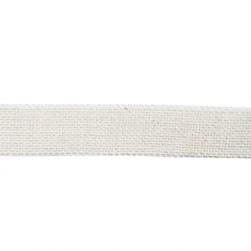 Juteband på Rulle Ivory 35 mm x 5 m Julband