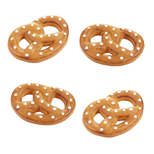 Miniatyr Brezel - Kringla - 4 st - 2,5 cm