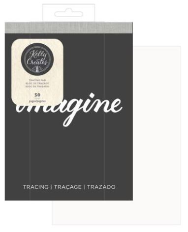 Kelly Creates Kalligrafi block - Tracing pad - 50 vita ark