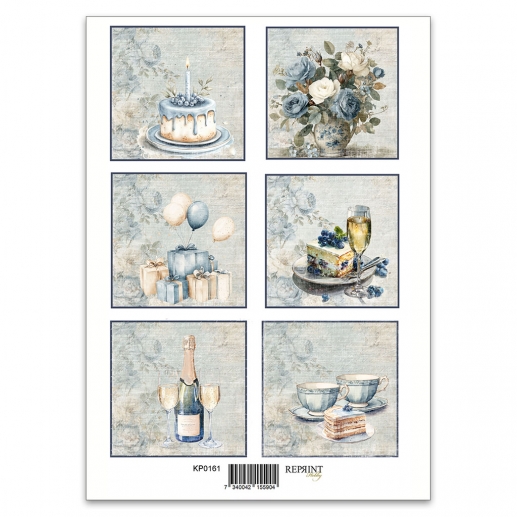 Papper Reprint A4 - Klippark - Hip Hip Hooray Tags