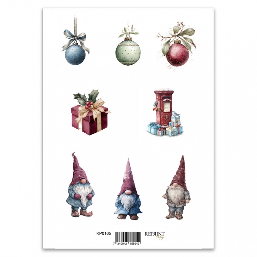 Papper Reprint A4 - Klippark - Deck the Halls Christmas