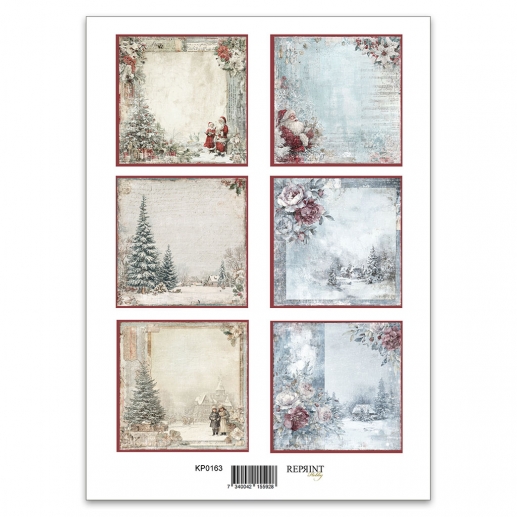 Papper Reprint A4 - Klippark - Deck the Halls Tags