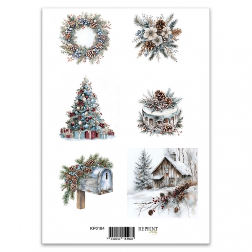 Papper Reprint A4 - Klippark - Deck the Halls Winter