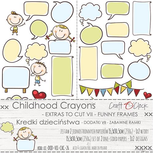 Klippark Craft O Clock - Childhood Crayons - Funny Frames