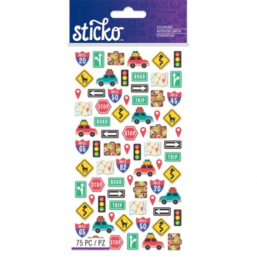 Klistermärken Sticko - Mini Road Trip Travel Icons
