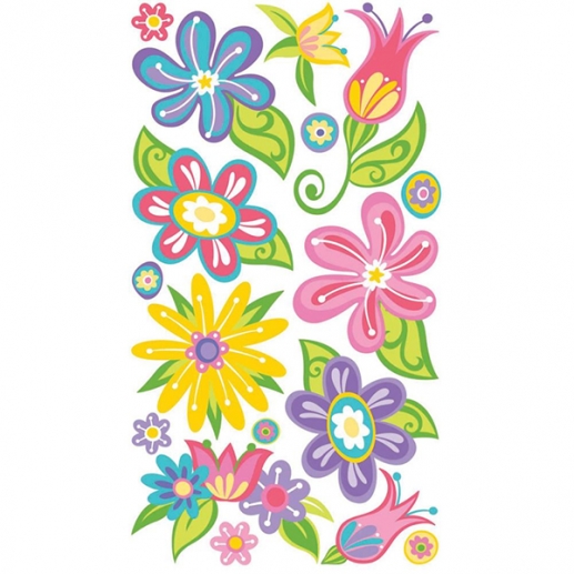 Klistermärken Sticko - Small Fanciful Flowers - 17 st