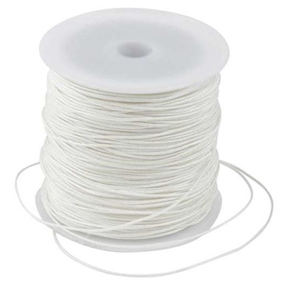 Band Jewelry Knytsnöre 1 mm 30 meter Vit 1mm