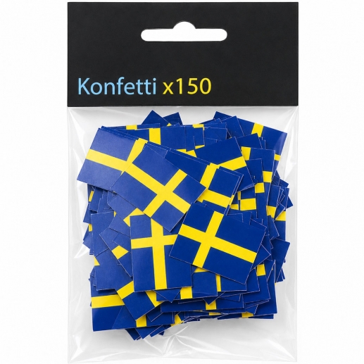 Konfetti Student - Svenska Flaggan - 150 st