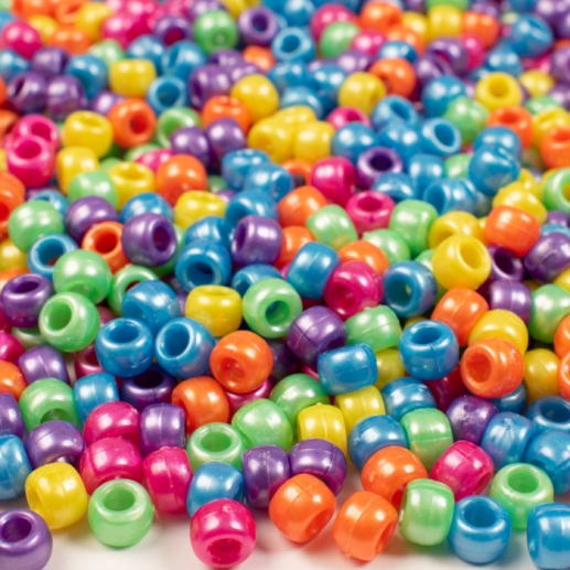 Kongopärlor - Pärlemo Färger - 1000 st
