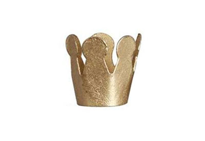 Krona Miniatyr 15 mm Guld Dekorationer DIY