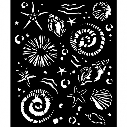 Schablon Stamperia - Silent Sea Starfish - 12x25 cm