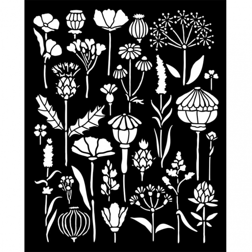 Schablon Stamperia Herbarium Silvae