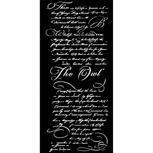 Schablon 12x25 cm - The Owl's House - Letter