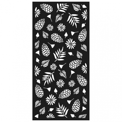 Schablon 12x25 cm - Christmas Pinecones Pattern