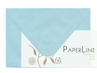 Kuvert Mini C7 Paper Line 10-pack Blå Små